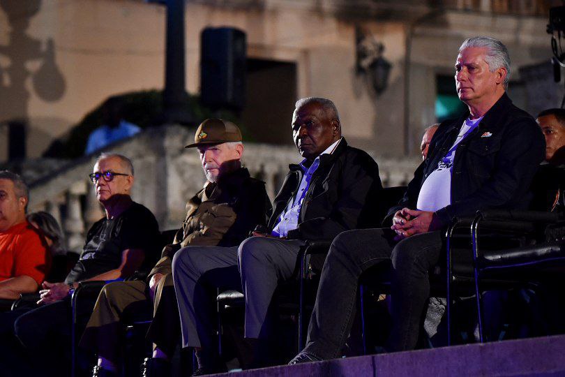 Díaz Canel en el acto de homenaje a Fidel a ocho años de su partida física. (Foto: ACN)